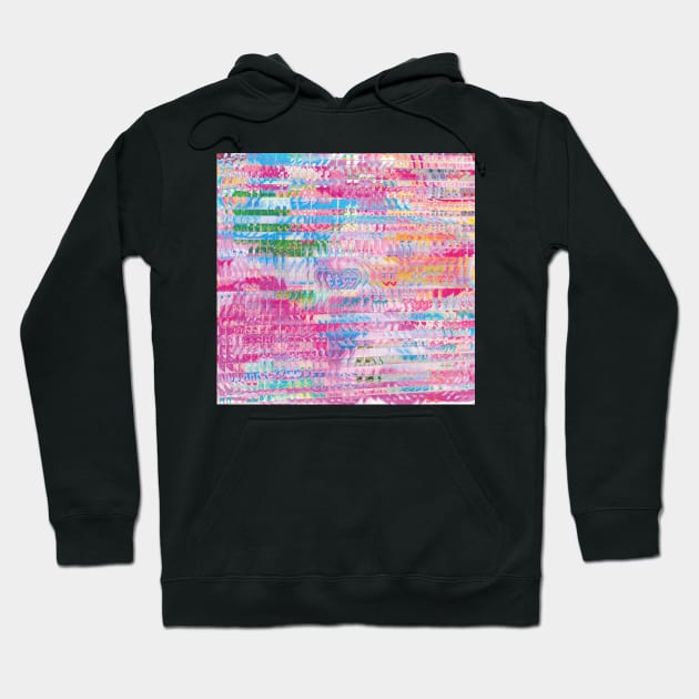 glitch gradient Hoodie by gummygunk